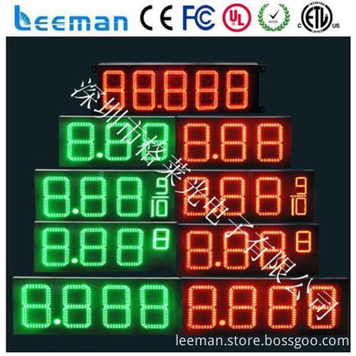 small led countdown timer digital clock module portable led gas price sign board